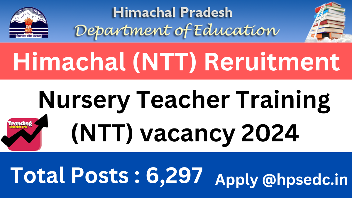 Himachal NTT Pre-Primary Teacher Recruitment 2024 Eligibilty, Vacancy, Selection Process