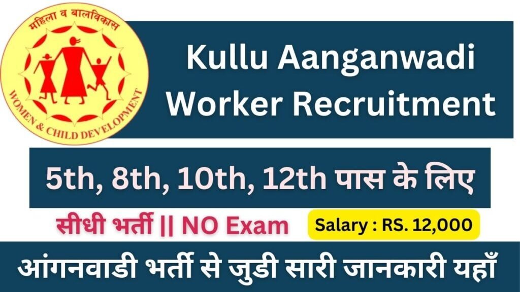 Kullu Aanganwadi Worker Recruitment 2024 Apply for 8th, 10th Pass