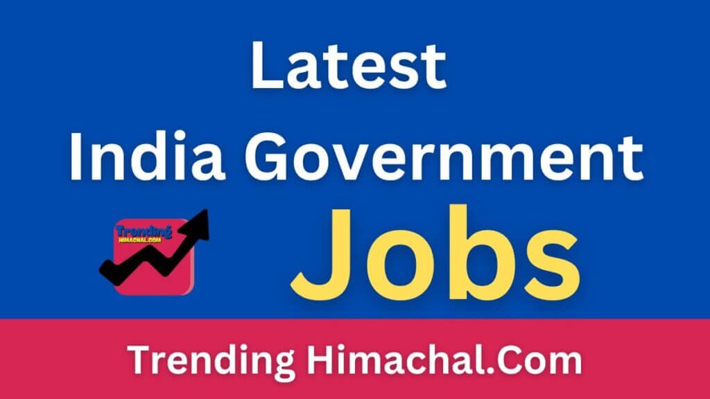 Latest India Govt Jobs Notification 2024