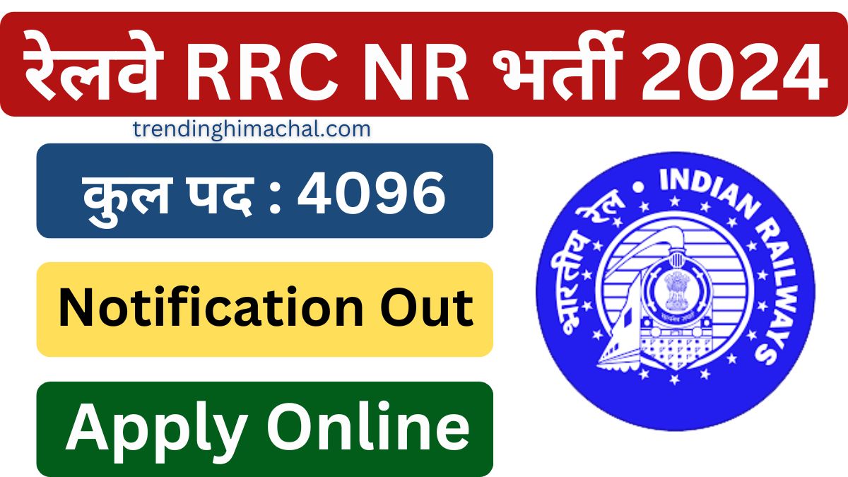 RRC NR Apprentice Recruitment 2024, Notification Out For 4096 Posts