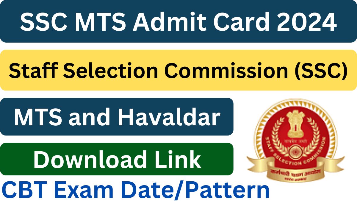 SSC MTS Admit Card 2024