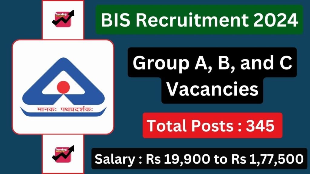 Bureau of Indian Standards Recruitment 2024 