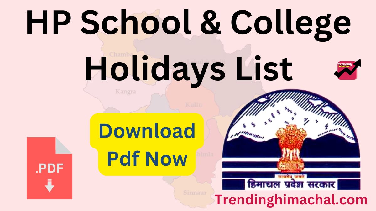 HP School & College Holidays List 2024