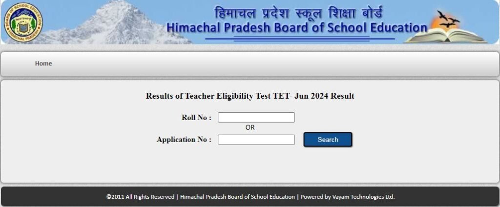 HP TET June 2024 Result