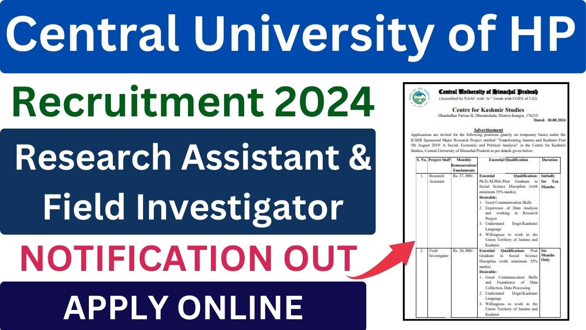 HPCU Research Assistant & Field Investigator Recruitment 2024