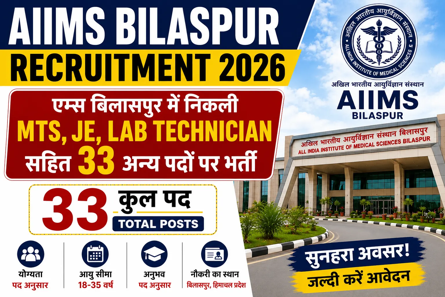 AIIMS Bilaspur Recruitment 2026